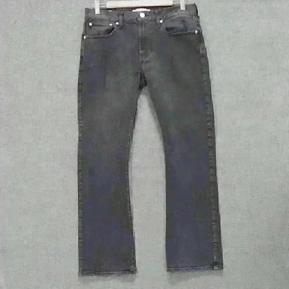 PACSUN Skinny Boot Jeans Womens Size 31 Distressed Black Denim - Picture 1 of 10